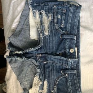 Short jean holister shorts